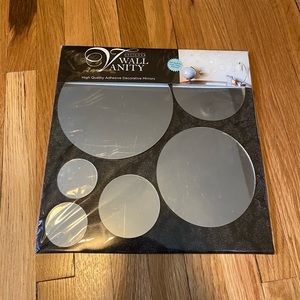 Adhesive Decorative Mirror Circles - pack of 11